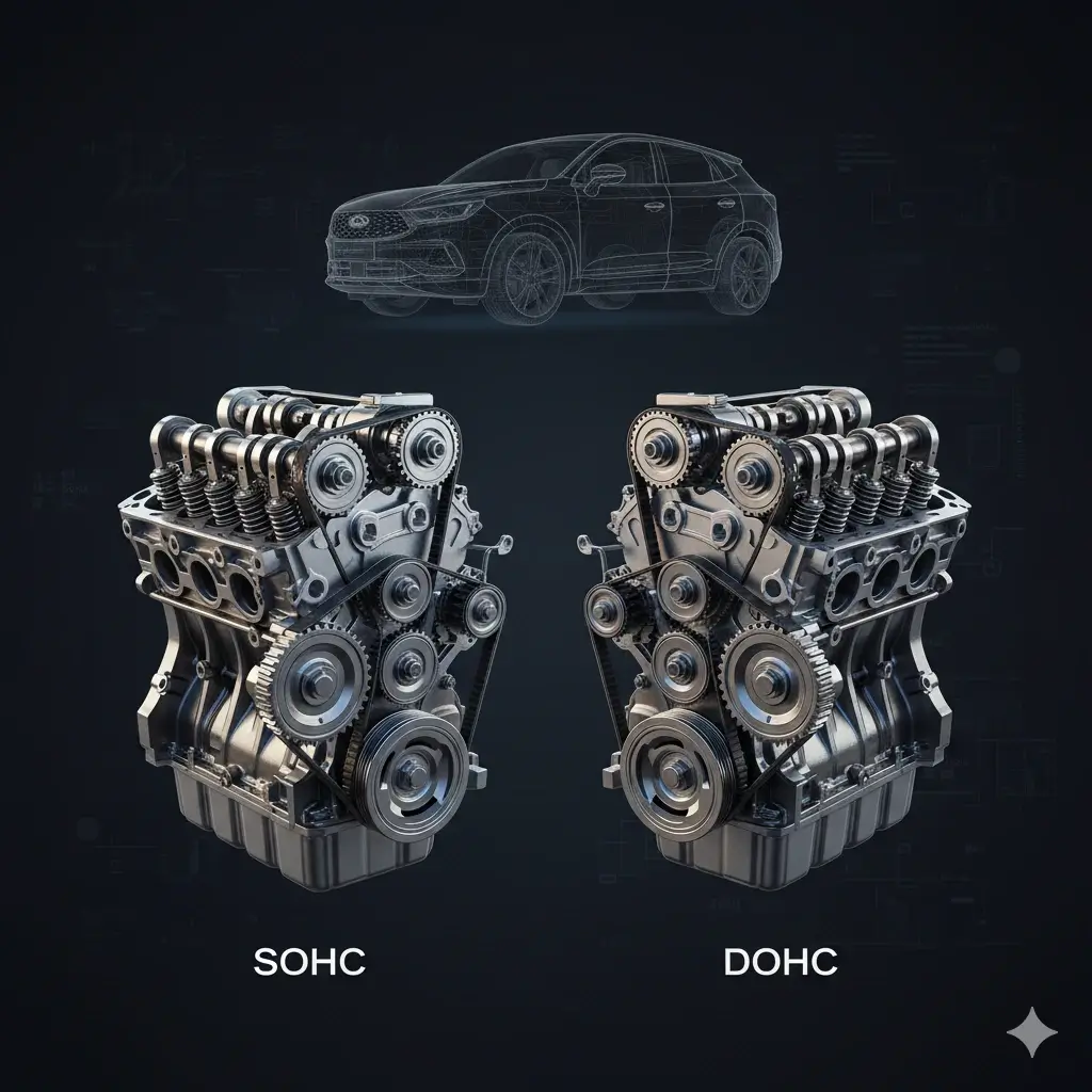 Perbedaan Mesin Mobil SOHC dan DOHC untuk Mobil Modern